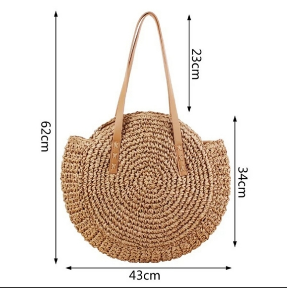 BOHEMIAN VINTAGE HIPPIE RATTAN BAG - Picture 8 of 14